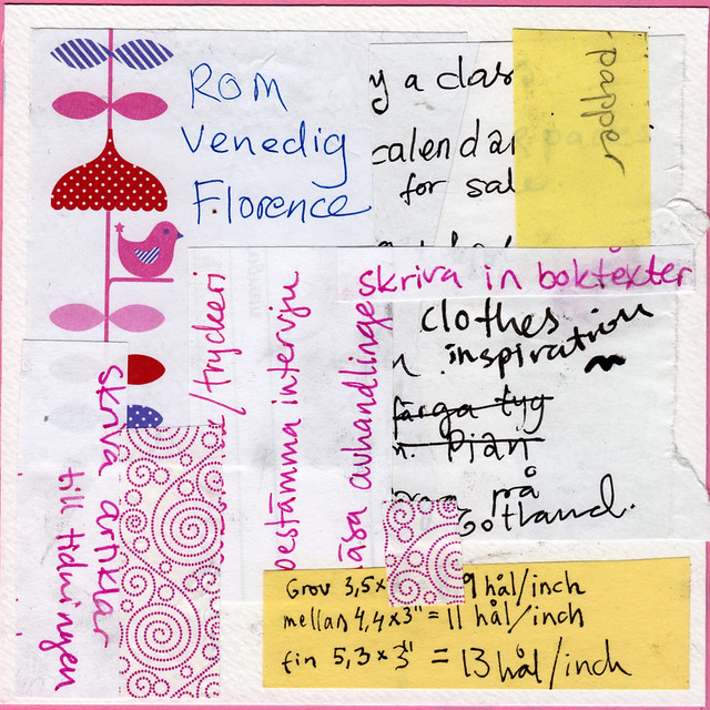 Collage: Taking Notes 5