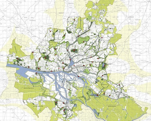 Hamburg's green network (courtesy of Inhabitat)