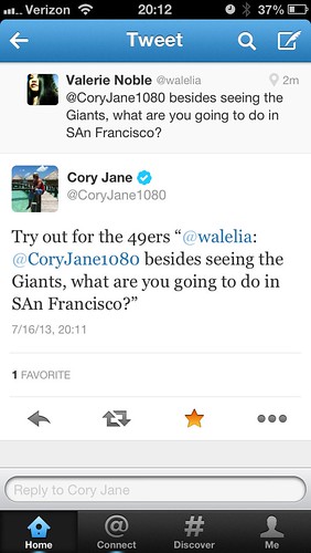 Cory Jane replied to me!!!