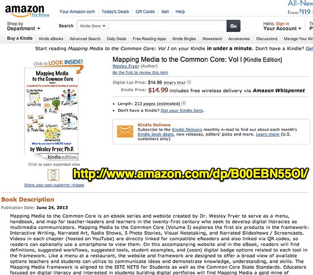 Amazon.com: Mapping Media to the Common Core: Vol I eBook: Wesley Fryer: Kindle Store