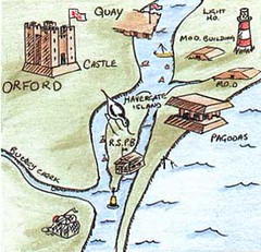 Orford Ness 地圖，visit-orford.co.uk/ 版權擁有