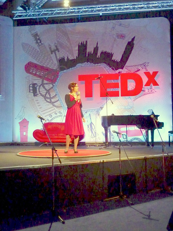 On stage of TEDx
