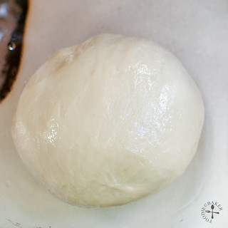 knead into a dough and let rise