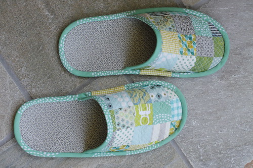 Quilted slippers