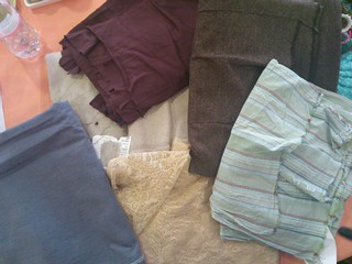 Fabrics I donated to the swap!