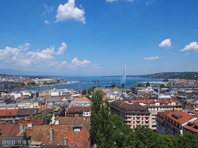 a bird view from the tower of Cathedral St. Pierre @Old Town of Geneva 日內瓦舊城
