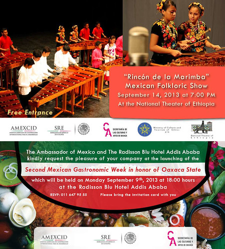 Información de las actividades de la segunda edición del Mes de México en Addis Abeba, Etiopia.