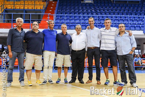 Alessandro Giuliani, Nando Marino, Piero Bucchi, Luigi Bagnato, Renato Nicolai, Marco Sist, Daniele Michelutti Enel New Basket Brindisi 2013-2014