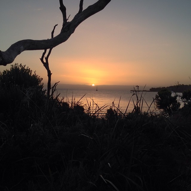 Sunset at Freycinet #tasmania #camping #instatassie