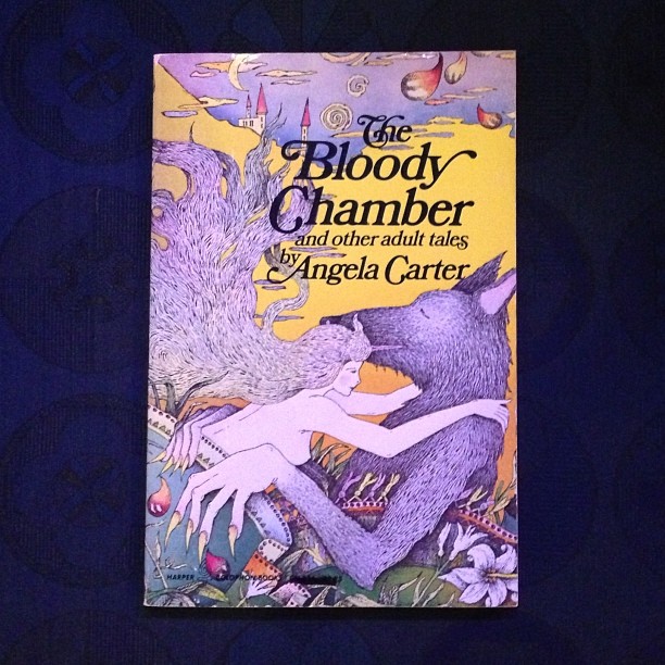 Hunting down a copy of The Bloody Chamber because I've lent all mine out! I'm reading The Erl King on Sunday for the Full Moon Language Story Circle on Sunday. Horribly tempted to buy this beautiful signed copy - but trying to warrant a $125 expenditure, 