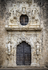 Main Door, Mission San Jose, San Antonio, Texas.