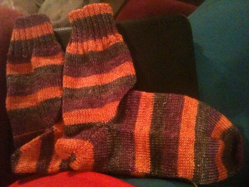 Finished Autumn Walk socks