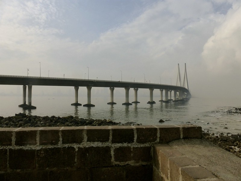 Bandra Fort - view of the sea link