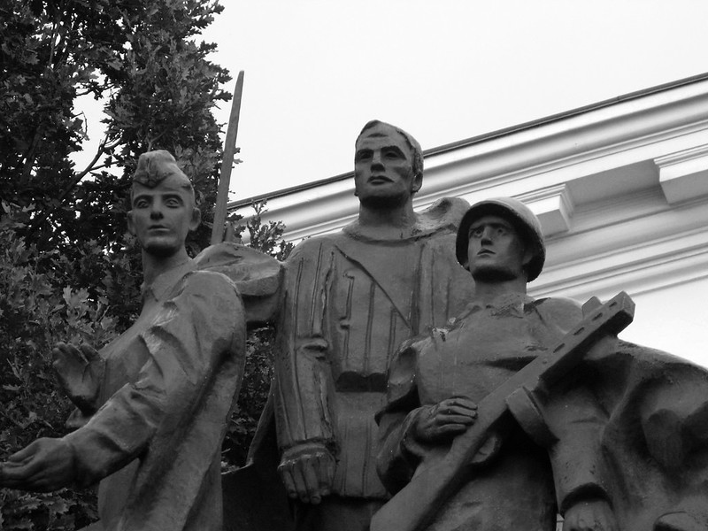 Monument to soldiers-motorists in MADI