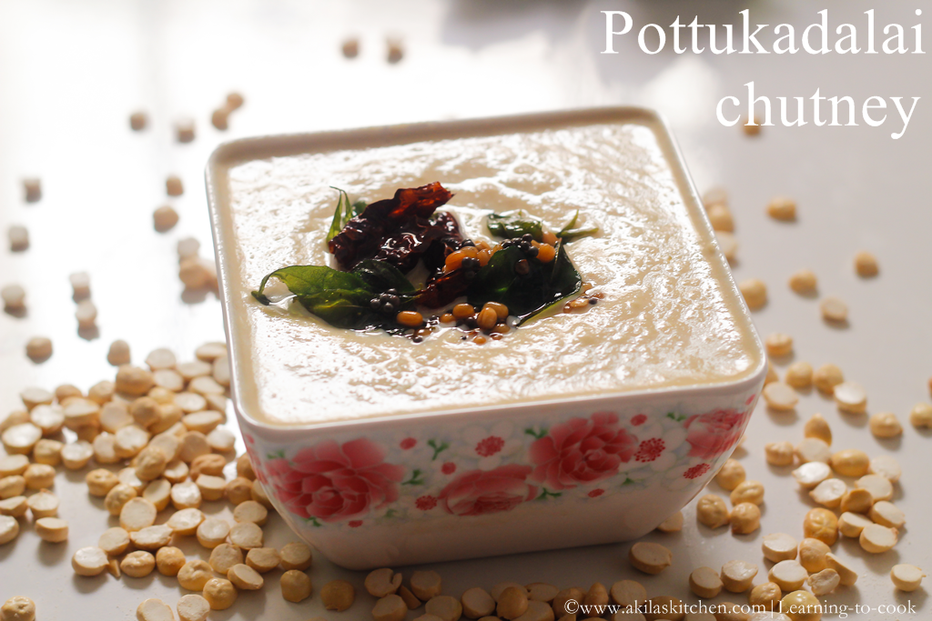 How to make potukadalai chutney recipe