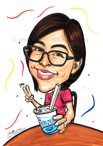 caricature with McFlurry