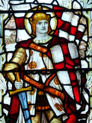 Saints and their Dragons in Stained Glass