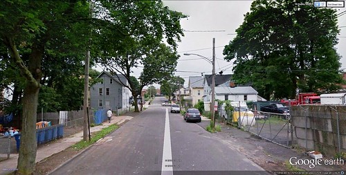 a street in Chatham Square (via Google Earth)