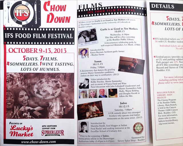 Boulder IFS Food Film Festival Program