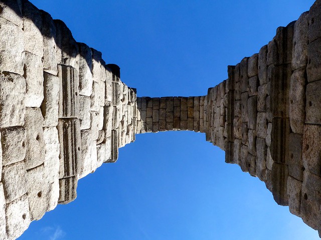 An arch of the Roman Aqueduct (1st centure AD), Segovia