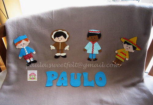 ♥♥♥ Uma mantinha quentinha para o Paulo... by sweetfelt \ ideias em feltro