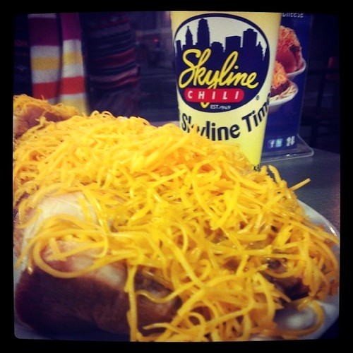 More @Skyline_chili time with @genmae5! #CheeseConeys!