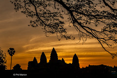 Angkor Wat sunrise silhouette