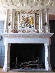massive fireplace