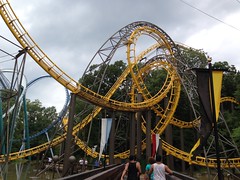 Loch Ness Monster Roller Coaster interlocking loops