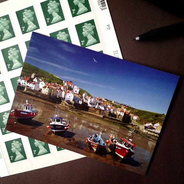 #postcard #postcrossing #postagestamp #harbour #boats #england #yorkshire #slaithesharbour #snailmailrevolution #seaside #sendmoremail #snailmail