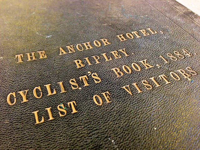 Anchor hotel, Ripley, Cyclists Visitor Book 1884