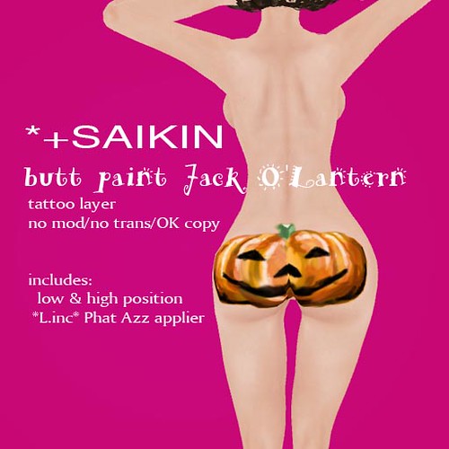 SAIKIN butt paint!! Halloween GIFT