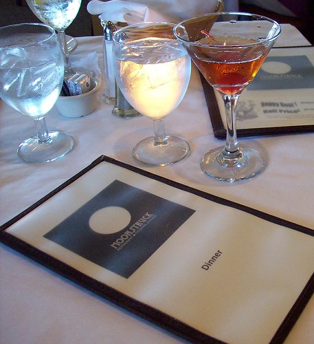 moonstruck restaurant menu with cocktail