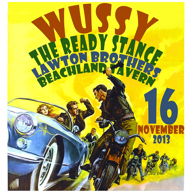 Wussy, the Ready Stance and the Lawton Brothers. Beachland Tavern, Cleveland, 16-Nov-13.