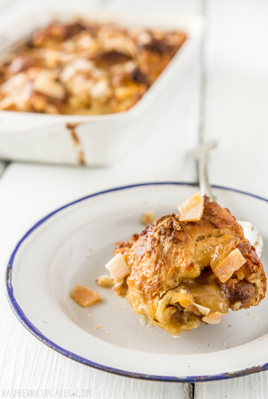 Coconut Croissant Pudding with Kaya