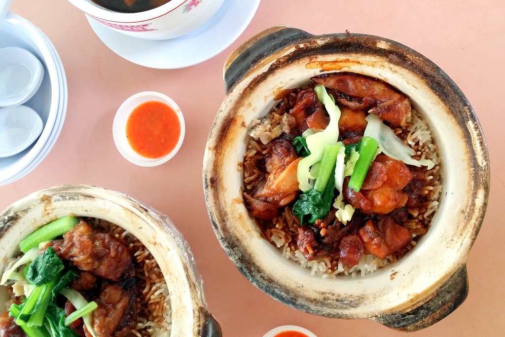 Kebun Baru Food Centre: Guangdong Claypot Rice, Steamed Rice, Stewed Soup