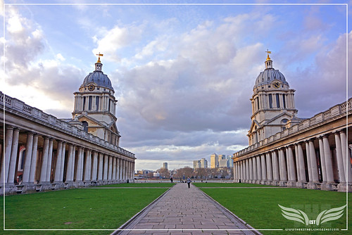The Establishing Shot: THOR: THE DARK WORLD BATTLE OF GREENWICH FILM LOCATION - UPPER GRAND SQUARE, THE OLD ROYAL NAVAL COLLEGE (ORNC) GREENWICH, LONDON by Craig Grobler
