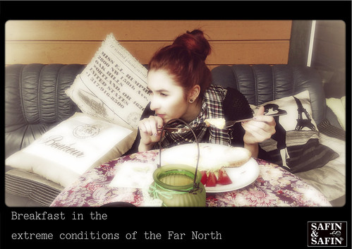 Breakfast in the extreme conditions of the Far North by Ed Safin