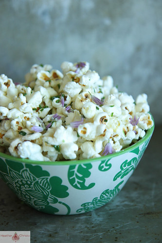Chive Blossom Popcorn