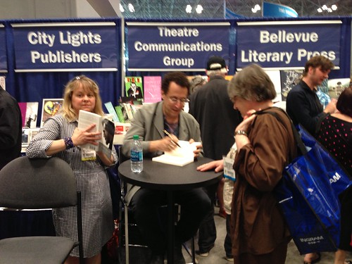Tony Kushner signing books, BEA 2013