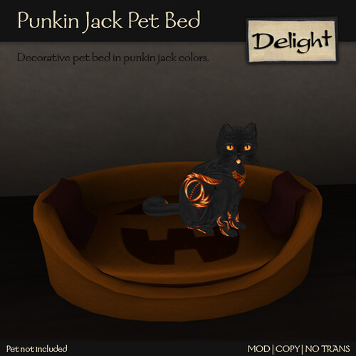 Punkin Jack Pet Bed @ ScratchN Post CreatioNs Hunt