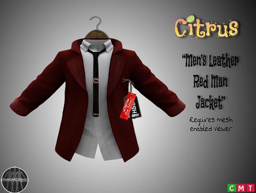 Citrus Men's Red Man Jacket AD by CitrusDesigns