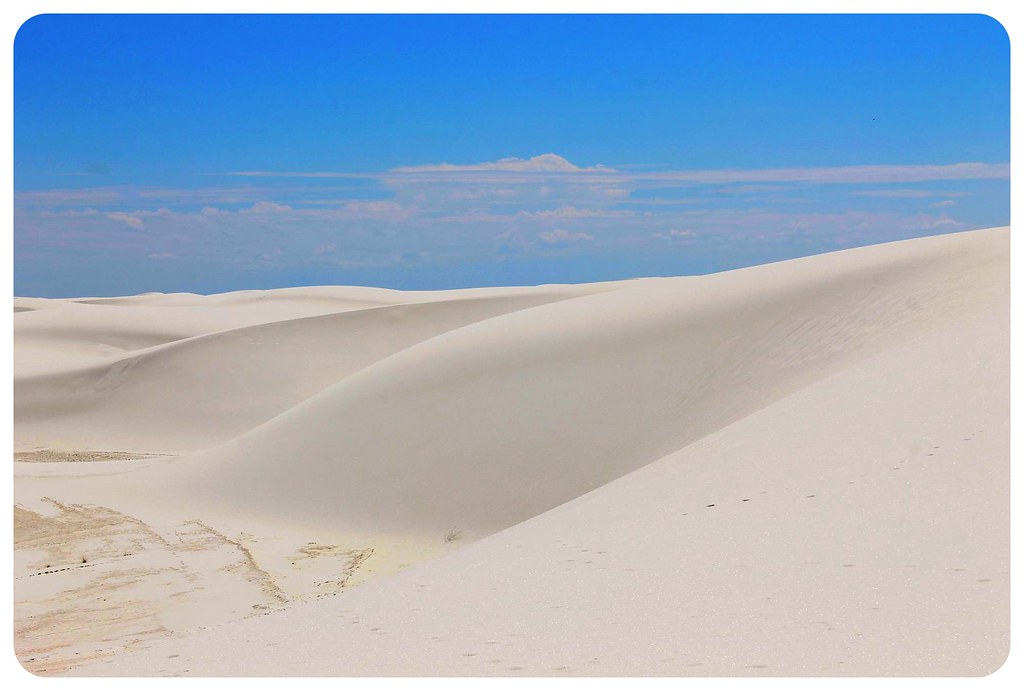 White Sands New Mexico white dunes