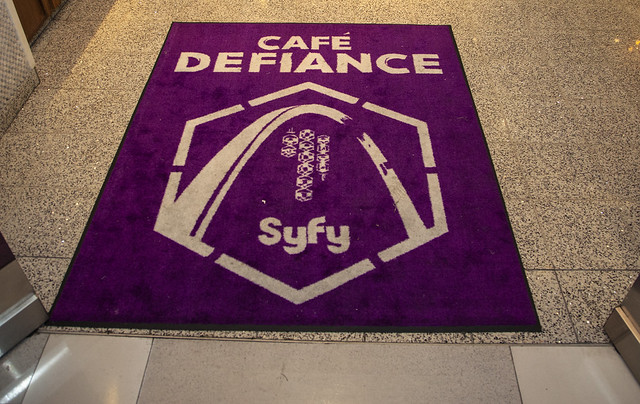 Defiance Cafe - welcome mat