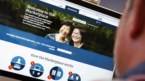 Page of Obamacare website which has been temporarily closed down for maintenance. The has had problems since going online in October 2013. by Pan-African News Wire File Photos