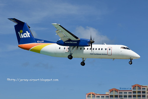 V2-LFF DHC-8-300Q by Jersey Airport Photography