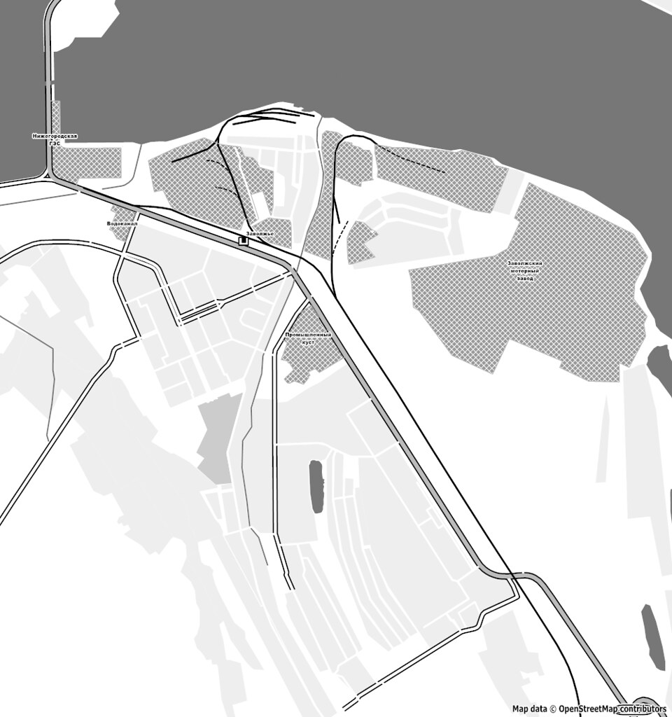 Картостиль Maperitive для средне-масштабных карт малых городов изOpenstreetmap.