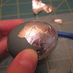 Antiqued Silver Eggs