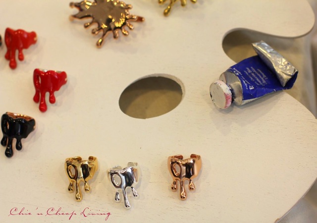 Carrie K ink splotch rings group - by Chic n Cheap Living