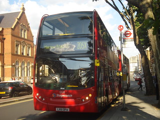 Stagecoach 12128 on Route 205X, Marylebone